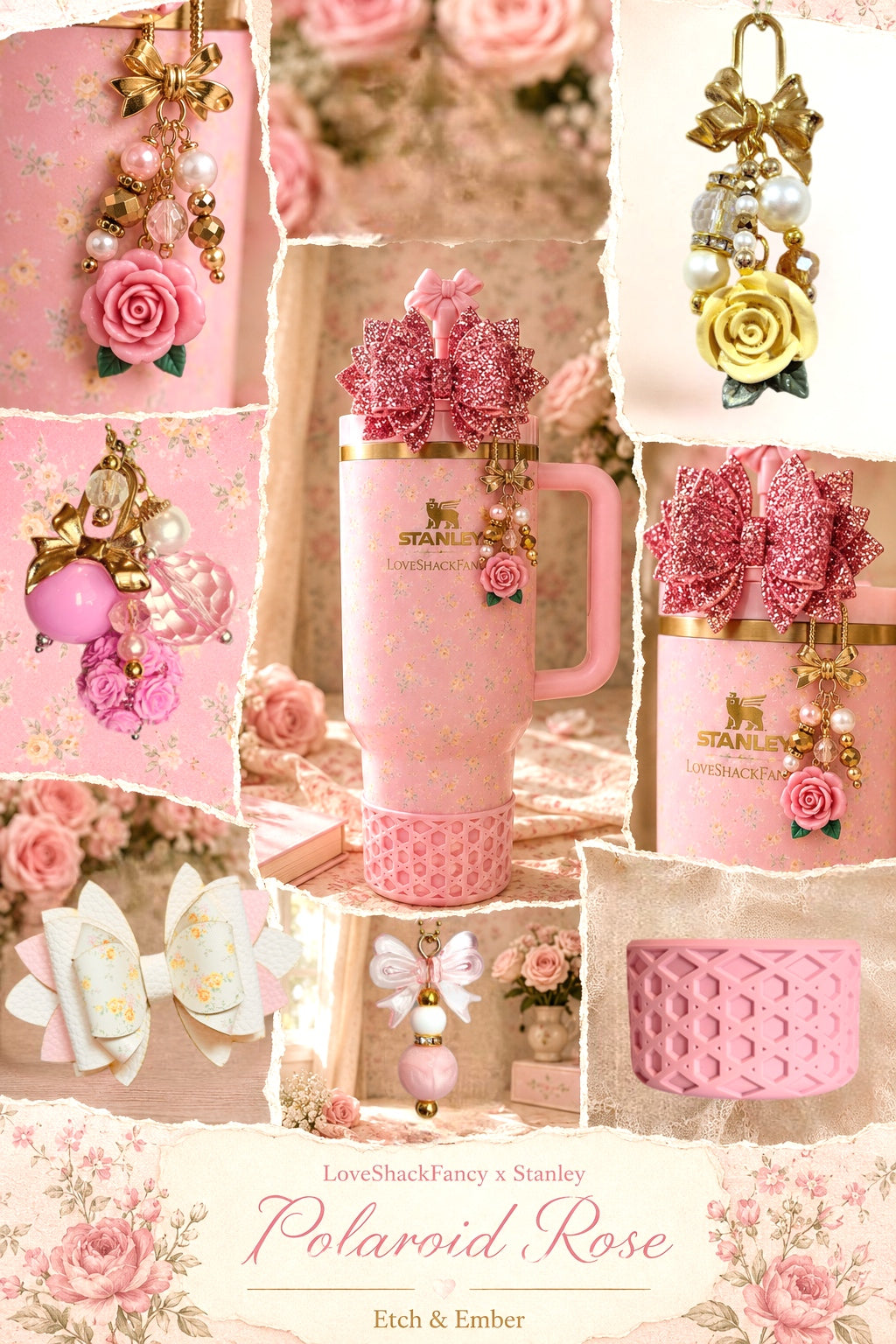 Polaroid Rose VersaBow™ Universal Tumbler Bow