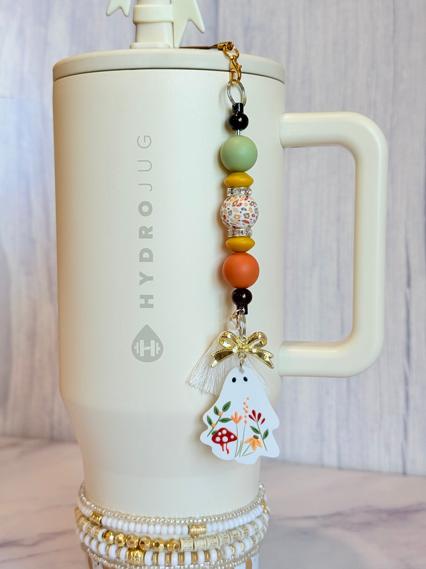 Hydrojug 40oz Tumbler with Accessories- Cream