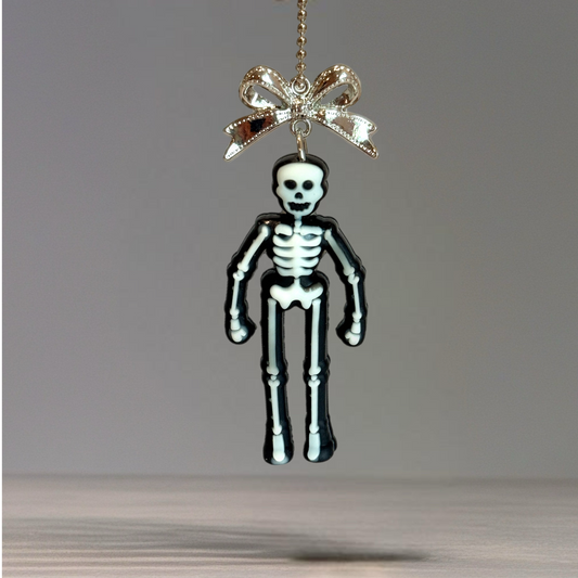 Glow in the Dark Cute Skeleton Charm - Tumbler Handle Charm