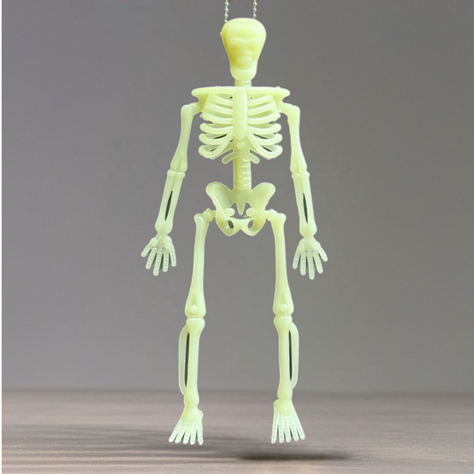 6” Glow in the Dark Skeleton Charm - Tumbler Handle Charm