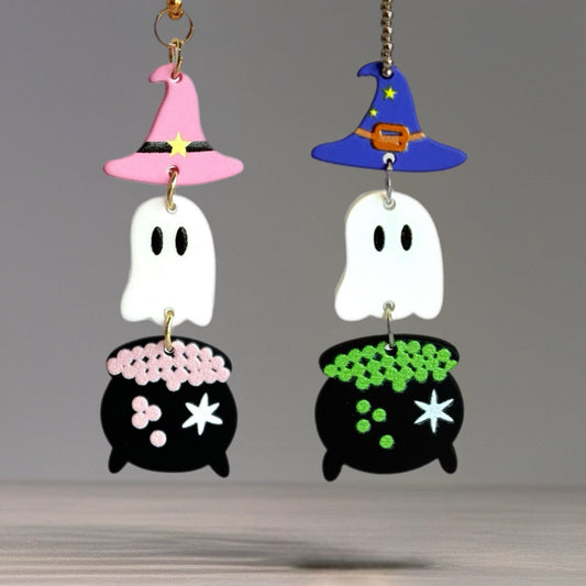 GHOST CAULDRON- Tumbler Handle Charm