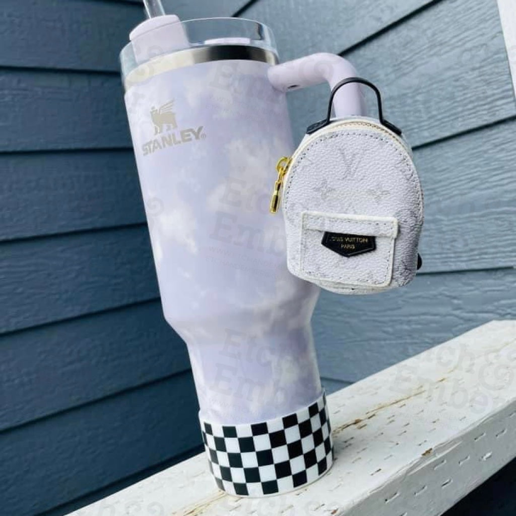 Black & White Checkers Tumbler Boot -Fits 20-40Oz