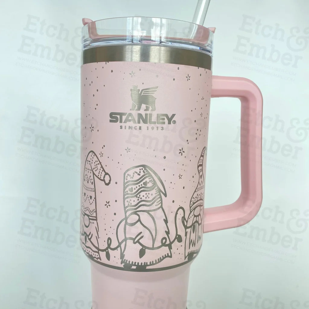 Christmas Gnomes Custom Stanley Adventure Quencher 40 Oz Tumbler Petal Tumblers