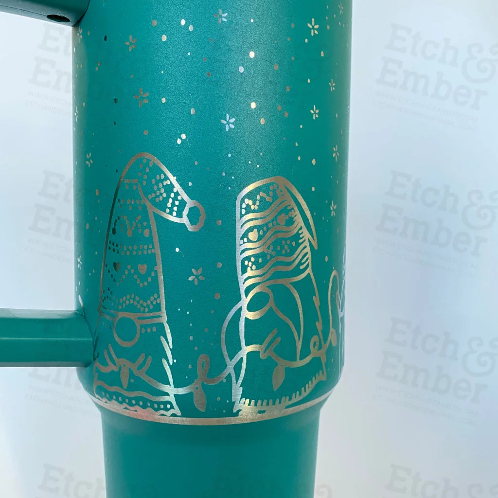Christmas Gnomes Custom Stanley Adventure Quencher 40 Oz Tumbler Tumblers