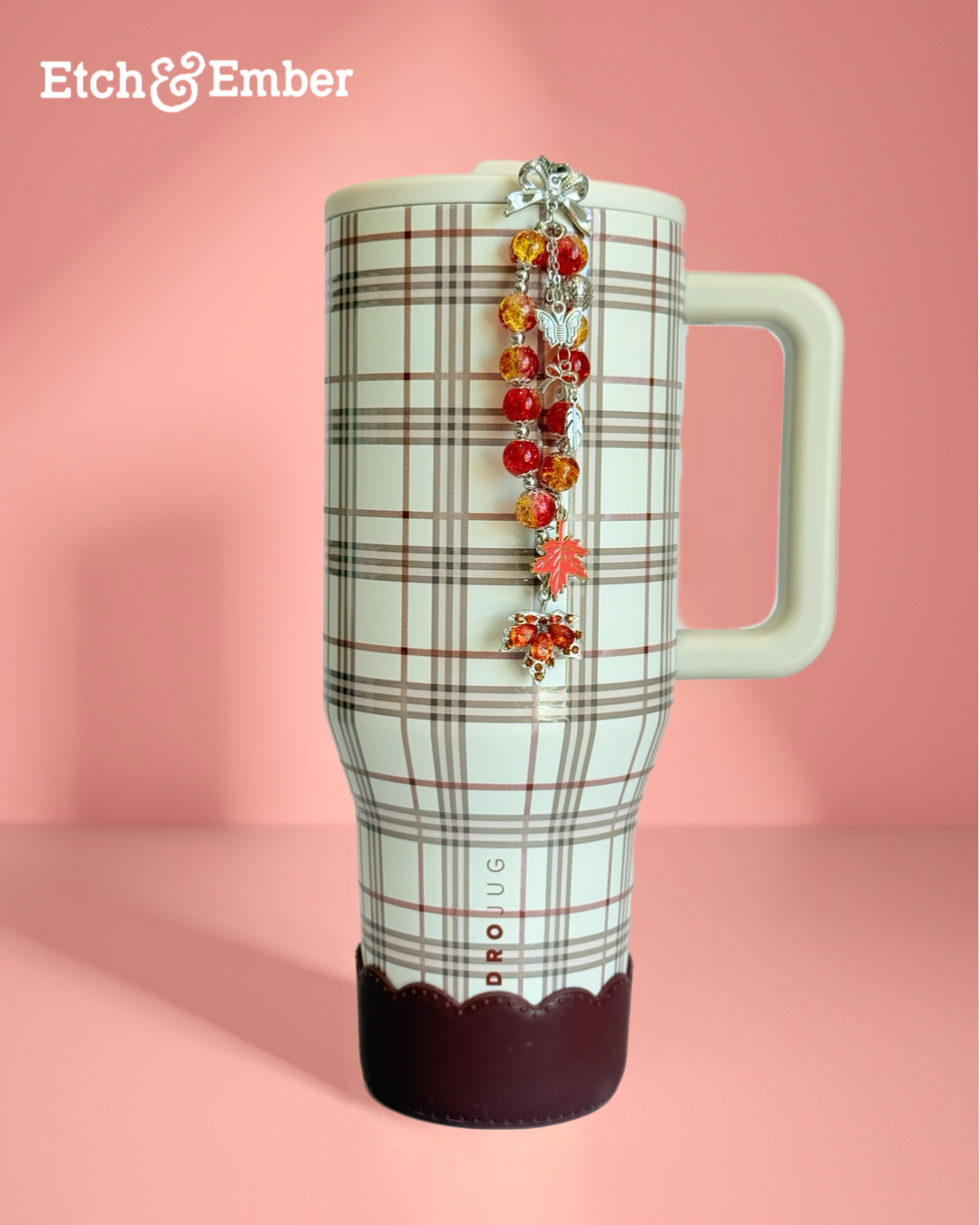 Deluxe Fall Bling Bauble Tumbler Handle Charm, view 2, fits Owala FreeSip