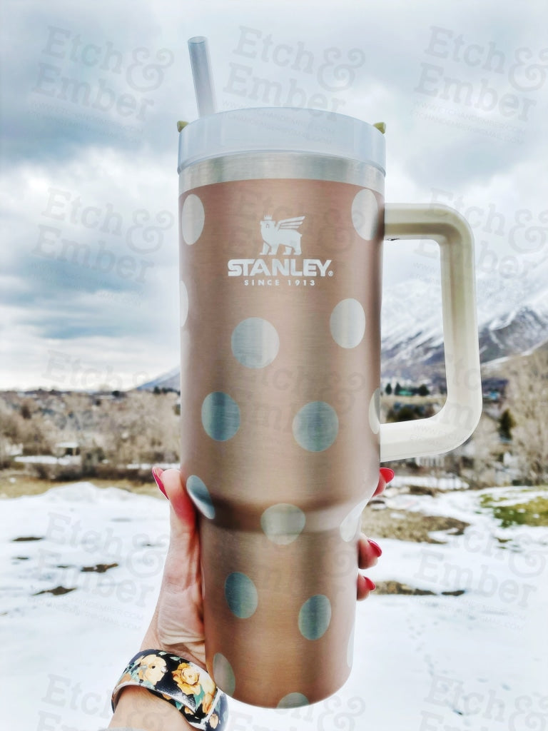 Dots Custom Stanley Adventure Quencher 40 oz tumbler – Etch and Ember