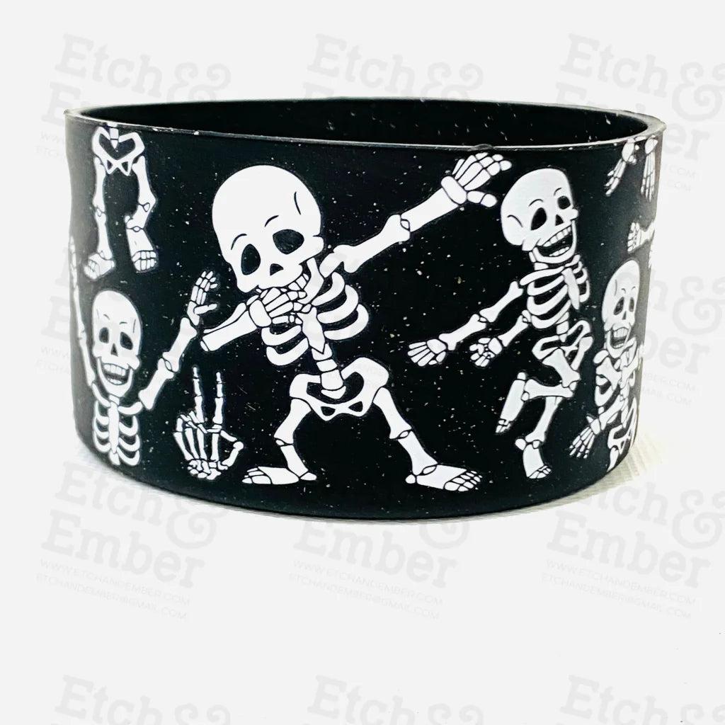 Preorder Fall Drop Stanley Tumbler Boot -Fits 20-40Oz Dancing Skeletons