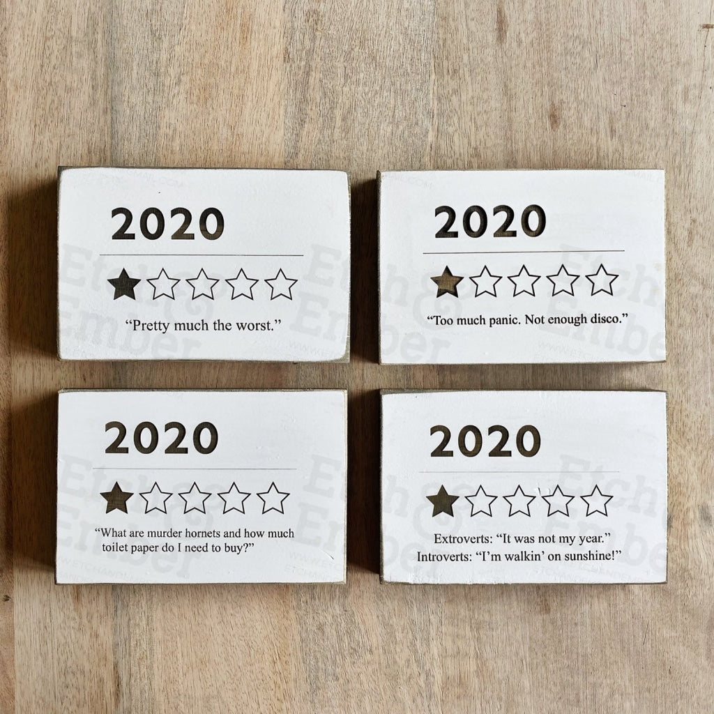 Funny 2020 Year Review Sign- Free Shipping