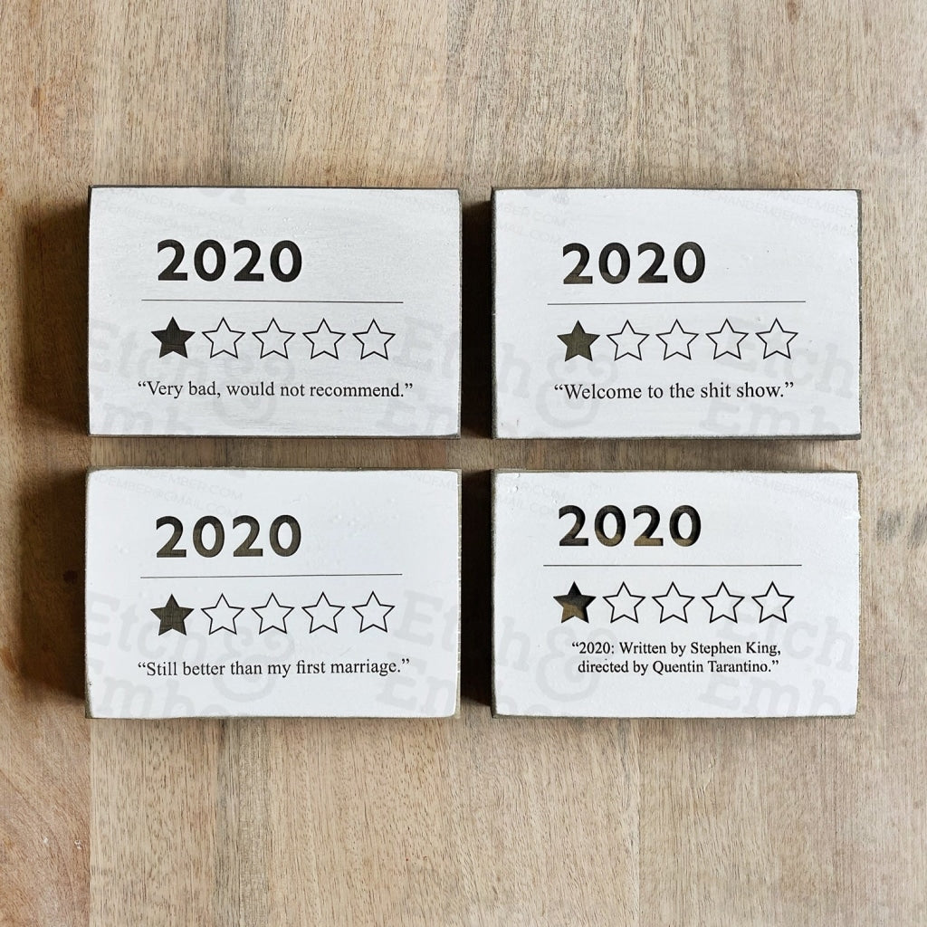 Funny 2020 Year Review Sign- Free Shipping