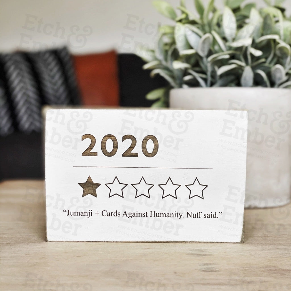 Funny 2020 Year Review Sign- Free Shipping