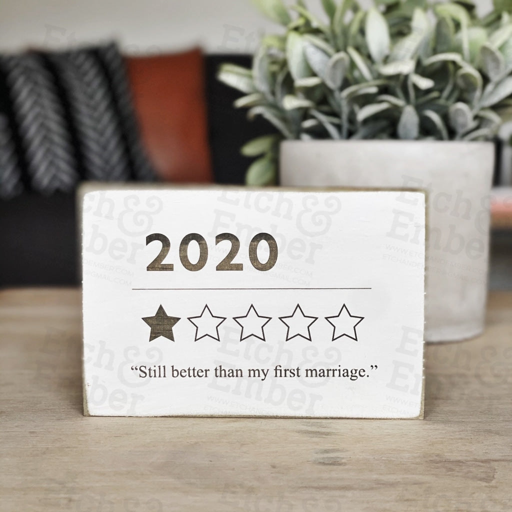Funny 2020 Year Review Sign- Free Shipping