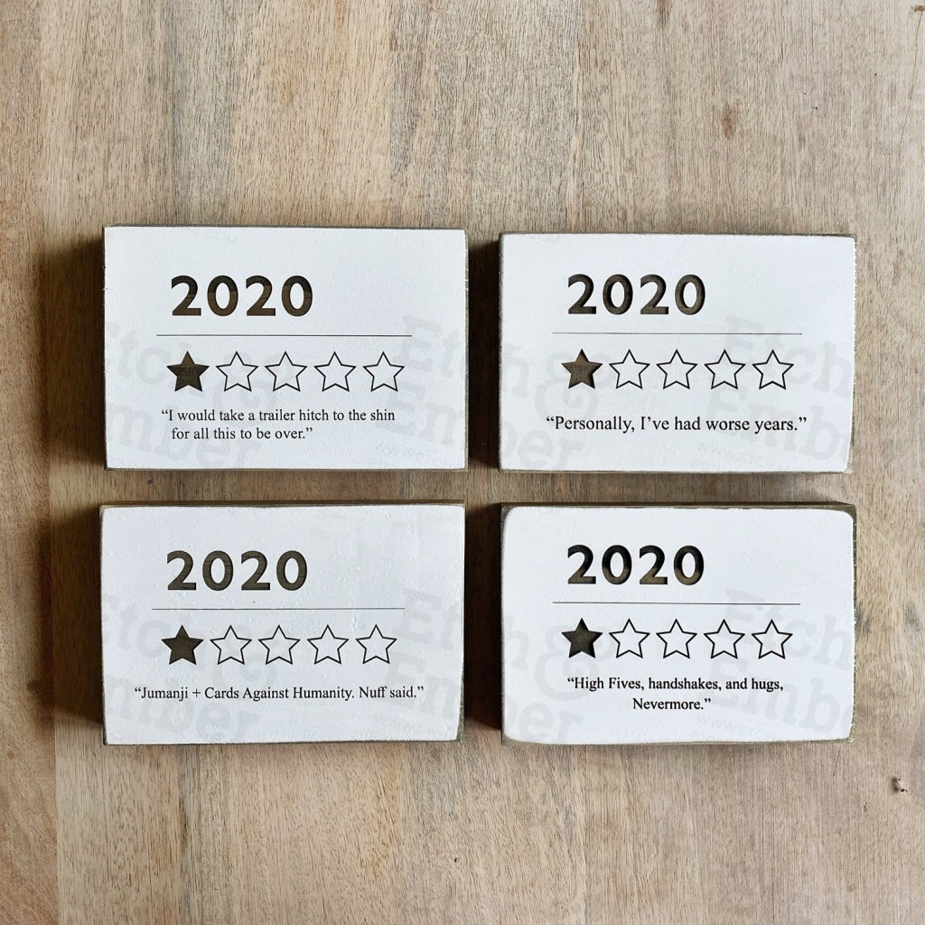 Funny 2020 Year Review Sign- Free Shipping