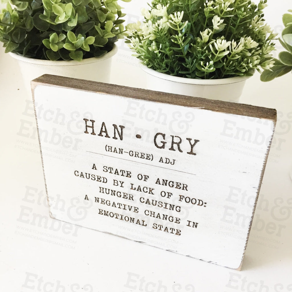 Hangry Farmhouse Sign- Free Shipping Signs