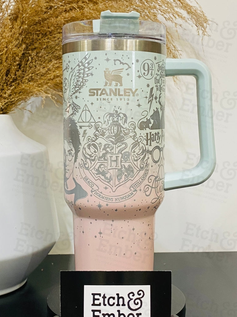 Cow Print Engraved Stanley Adventure Quencher 40oz Tumbler 