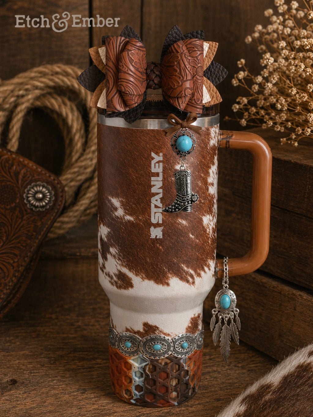 Kacey Musgraves Stanley Silver Saddle Tumbler Bracelet