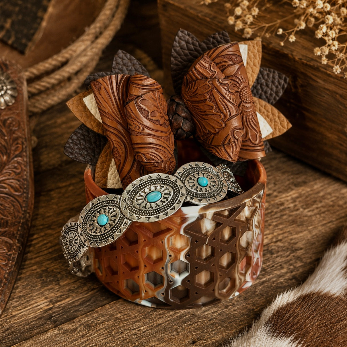 Kacey Musgraves Stanley Silver Saddle Tumbler Bracelet