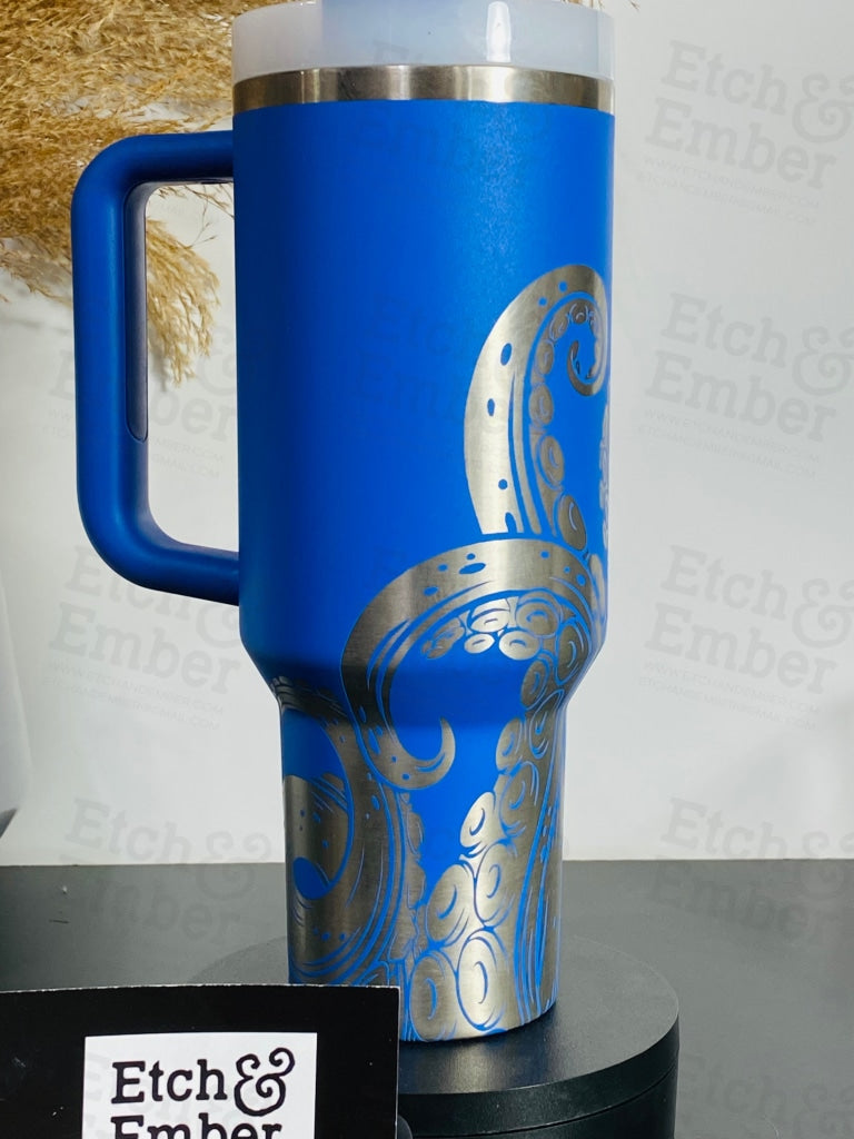 Kraken Custom Stanley Adventure Quencher 40 Oz Tumbler Tumblers