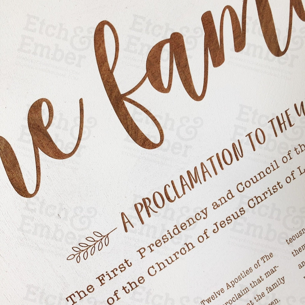 Lds Proclamation Signs - Free Shipping