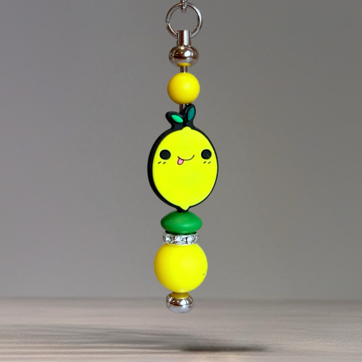 Lemon Cutie Handle Bracelet Tumbler Handle Charm, view 3, fits BrüMate