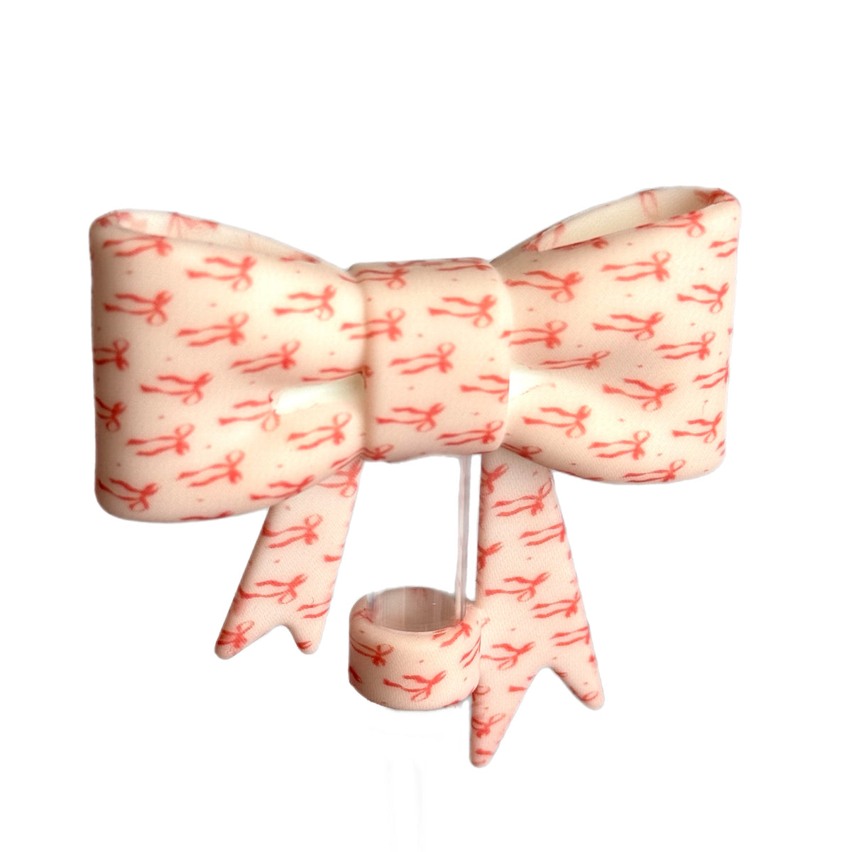 Lil Bows 3D Bow Straw Topper, view 2, fits Owala FreeSip