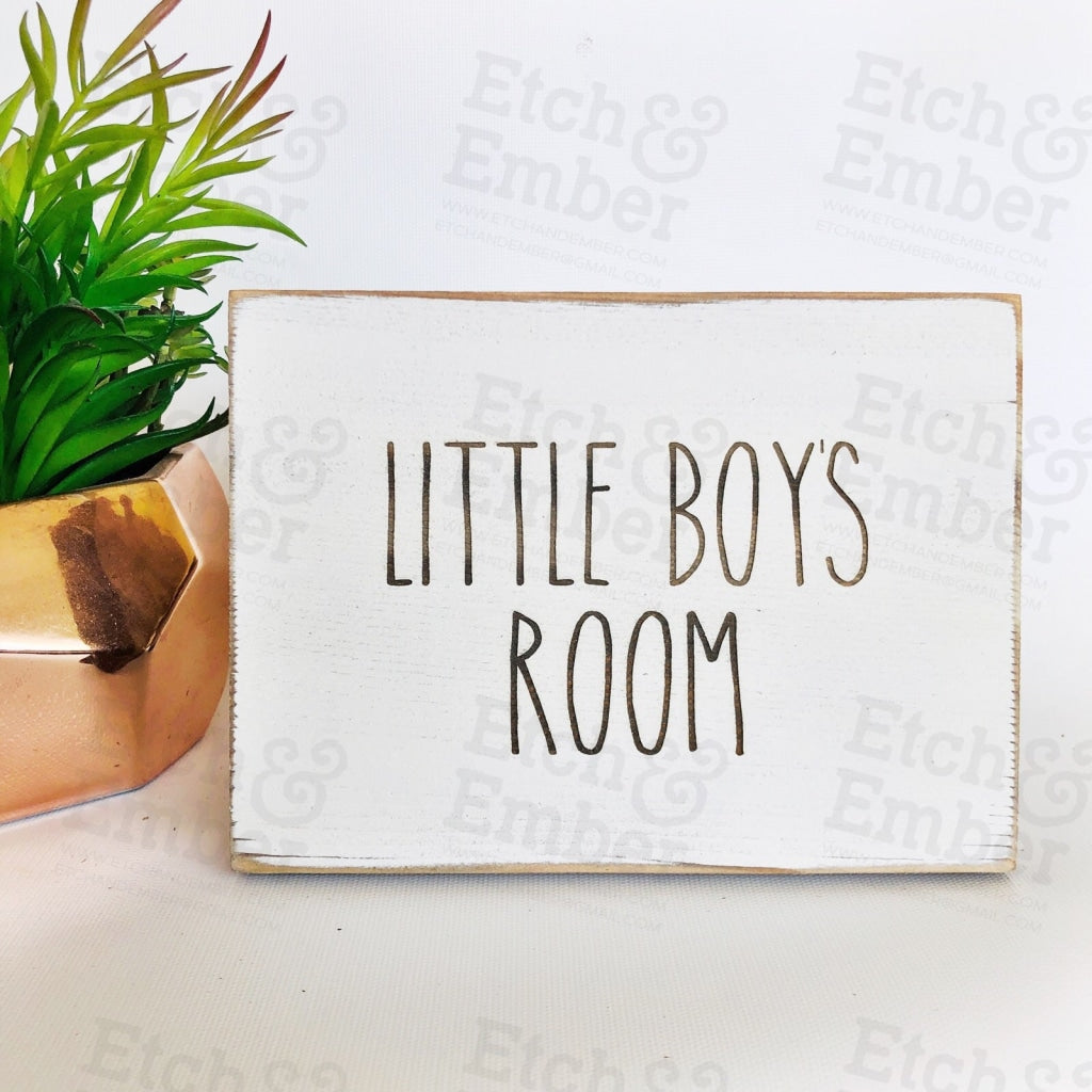 Little Boys Room Bathroom Farmhouse Sign- Free Shipping Signs