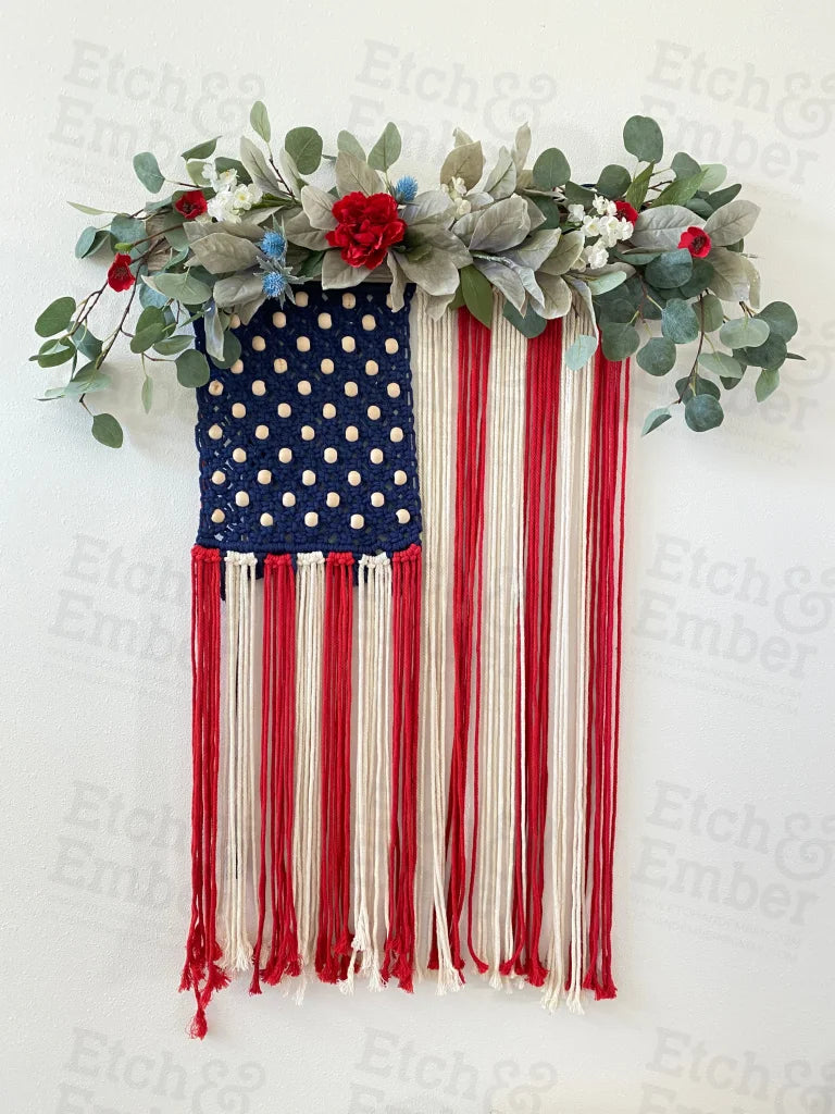 Macrame American Flag