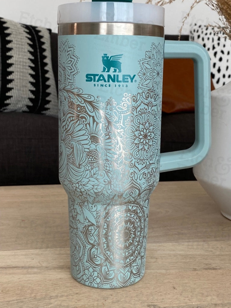 STANLEY Adventure Quencher Travel Tumbler 40 oz - Peach Tie Dye:  Tumblers & Water Glasses