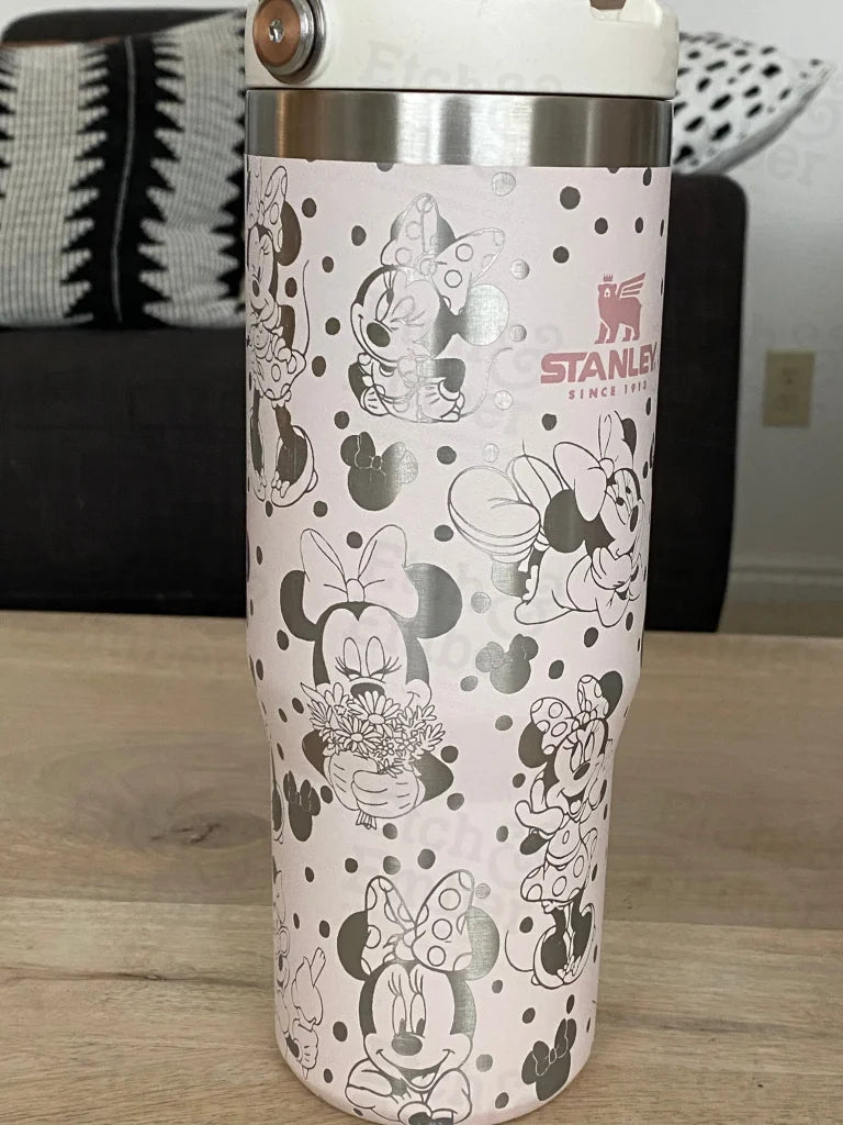 Minnie Themed Stanley Ice Flow 30Oz Engraved Tumbler