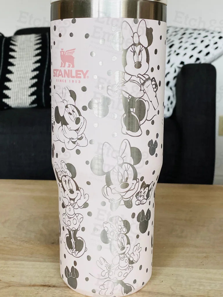 Minnie Themed Stanley Ice Flow 30Oz Engraved Tumbler