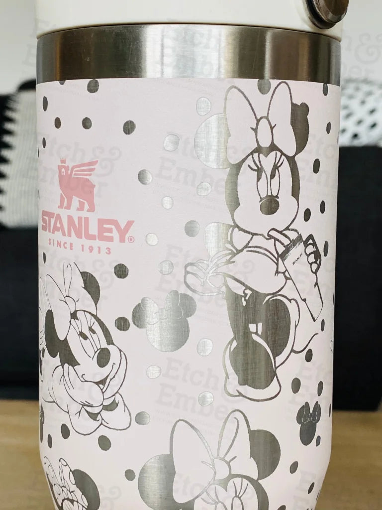 Minnie Themed Stanley Ice Flow 30Oz Engraved Tumbler