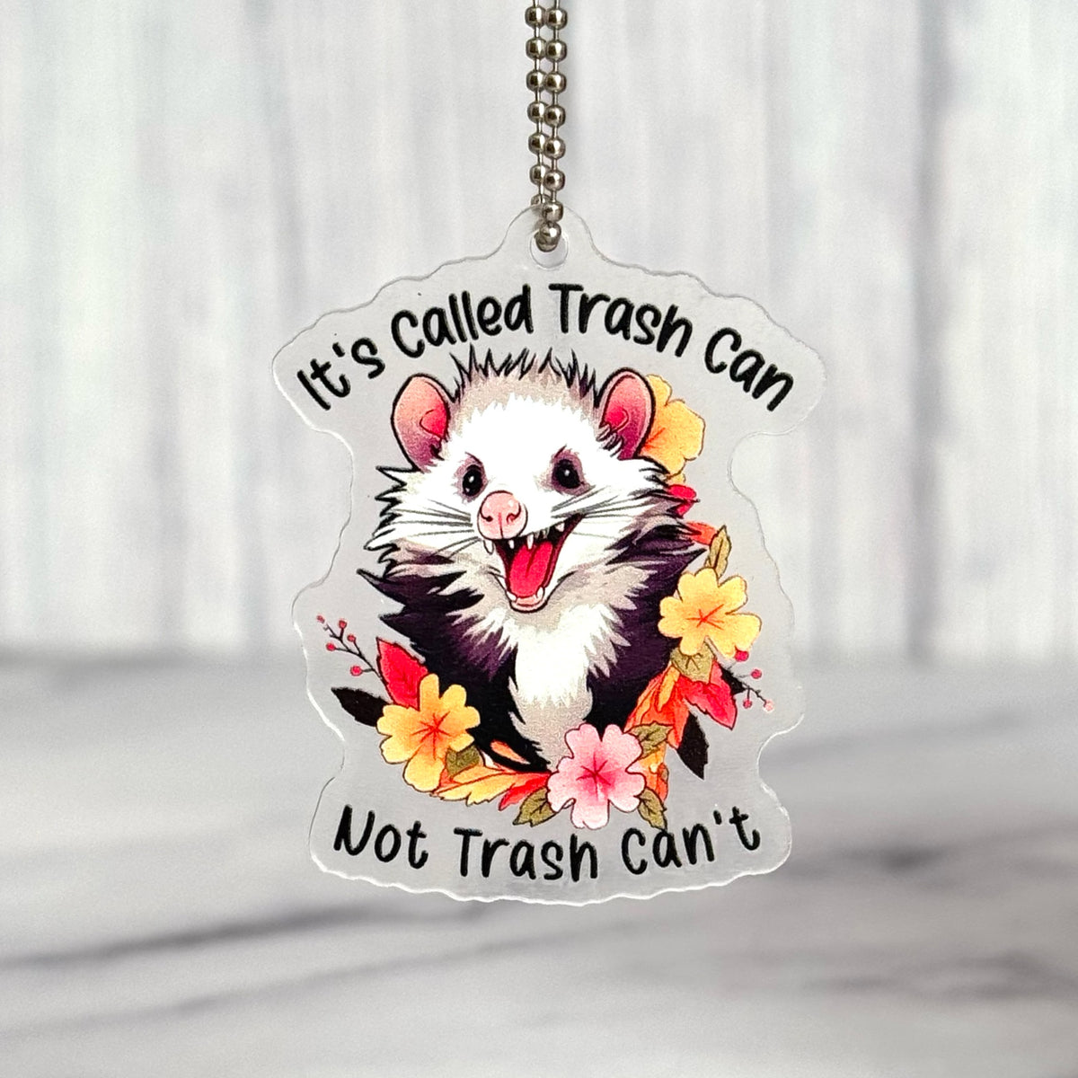 Opossum Tumbler Handle Charm, view 2, fits Owala FreeSip