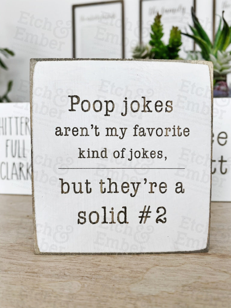 Set Of 5 Bathroom Signs - 4 Size- Free Shipping