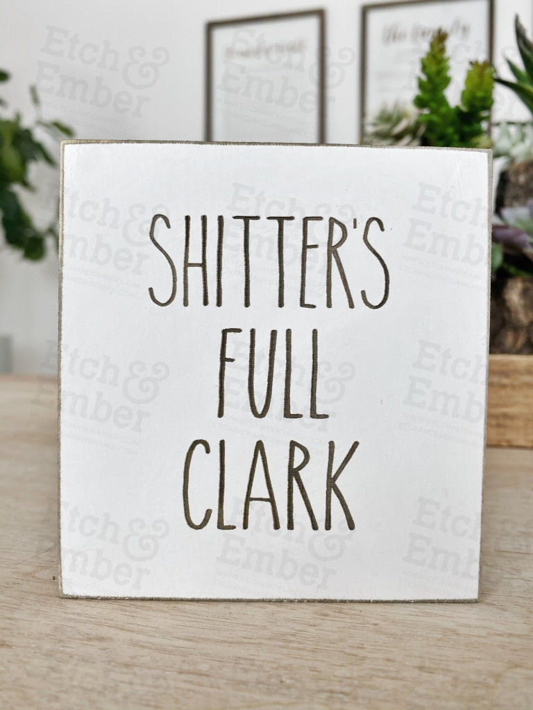 Set Of 5 Bathroom Signs - 4 Size- Free Shipping