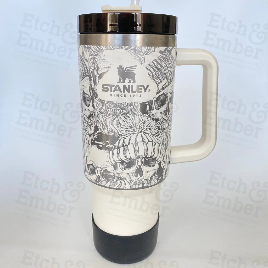 Skulls Custom Stanley Adventure Quencher 40 Oz Tumbler Tumblers