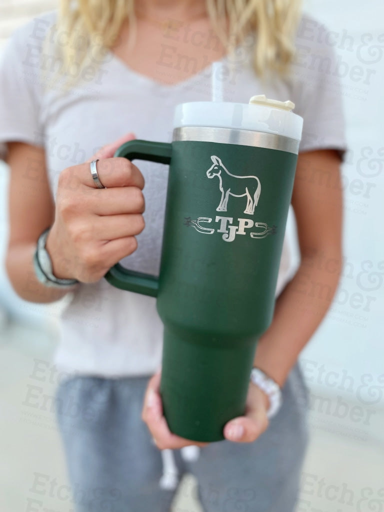 Engraved Western Stanley Cup 40oz -   Cute coffee cups, Cup, Tumbler  cups diy