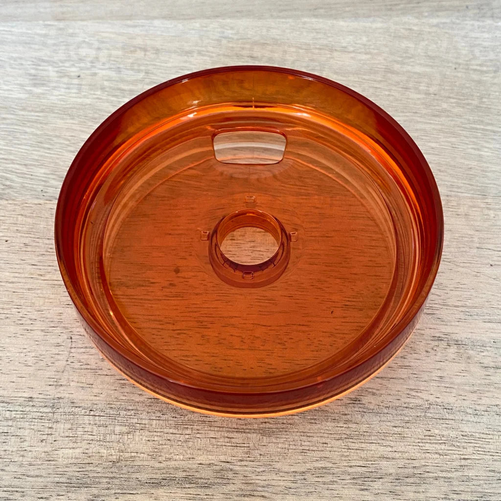 Stanley Lids Pumpkin Clear