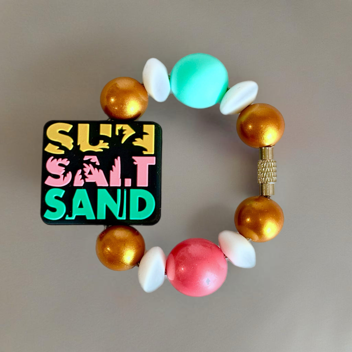 Sun Salt Sand Bracelet Tumbler Handle Charm for Stanley