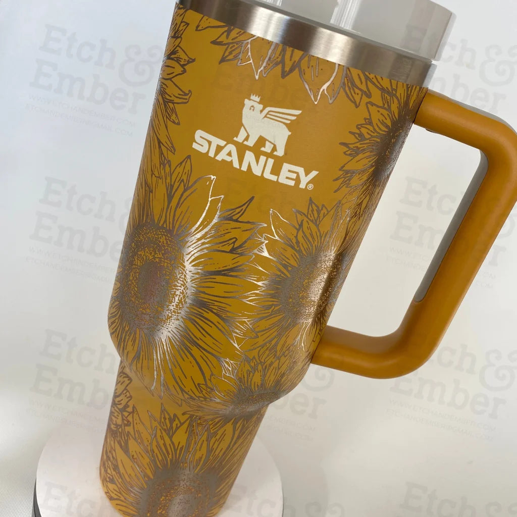 Sunflowers Custom Stanley Adventure Quencher 40 Oz Tumbler Tumblers