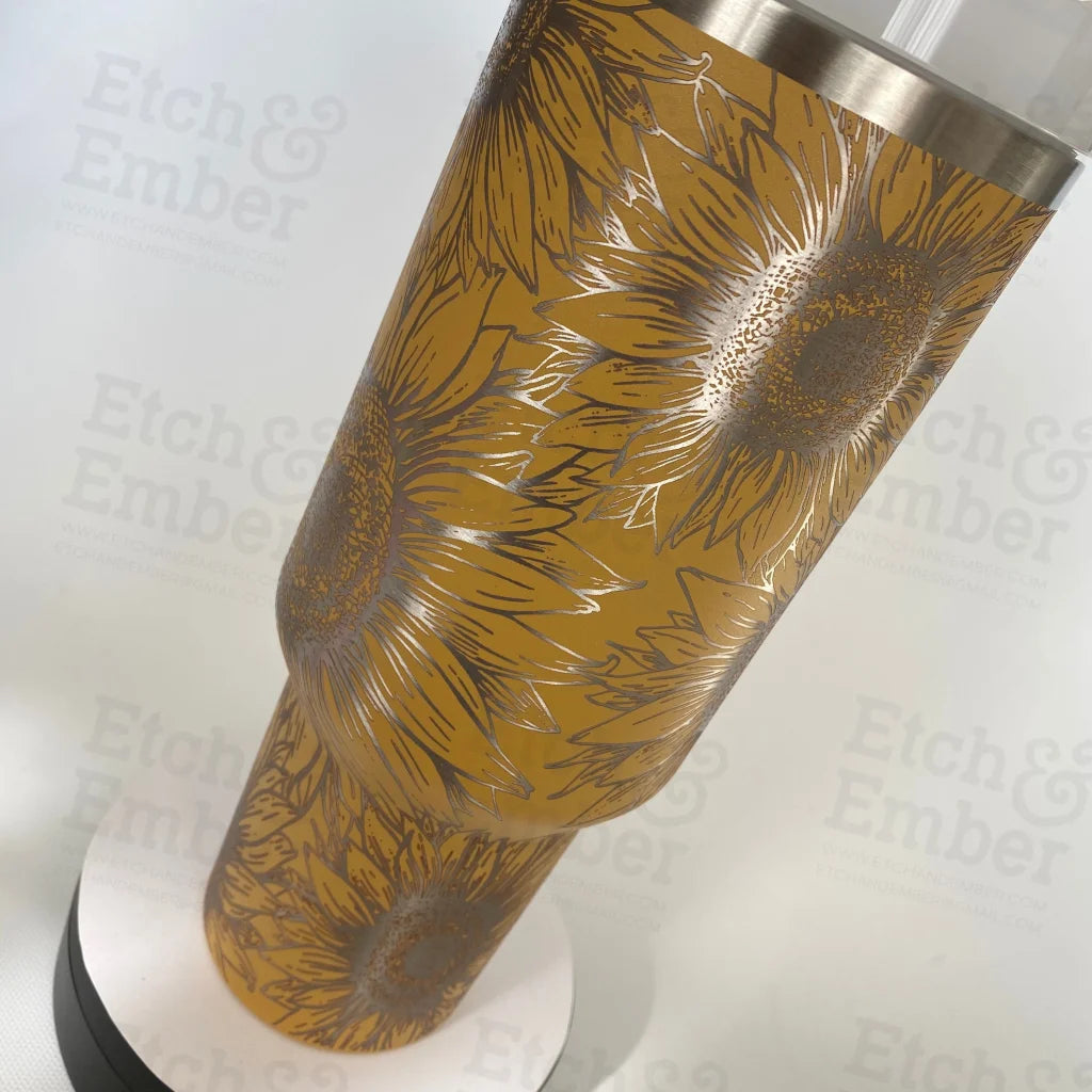 Sunflowers Custom Stanley Adventure Quencher 40 Oz Tumbler Tumblers