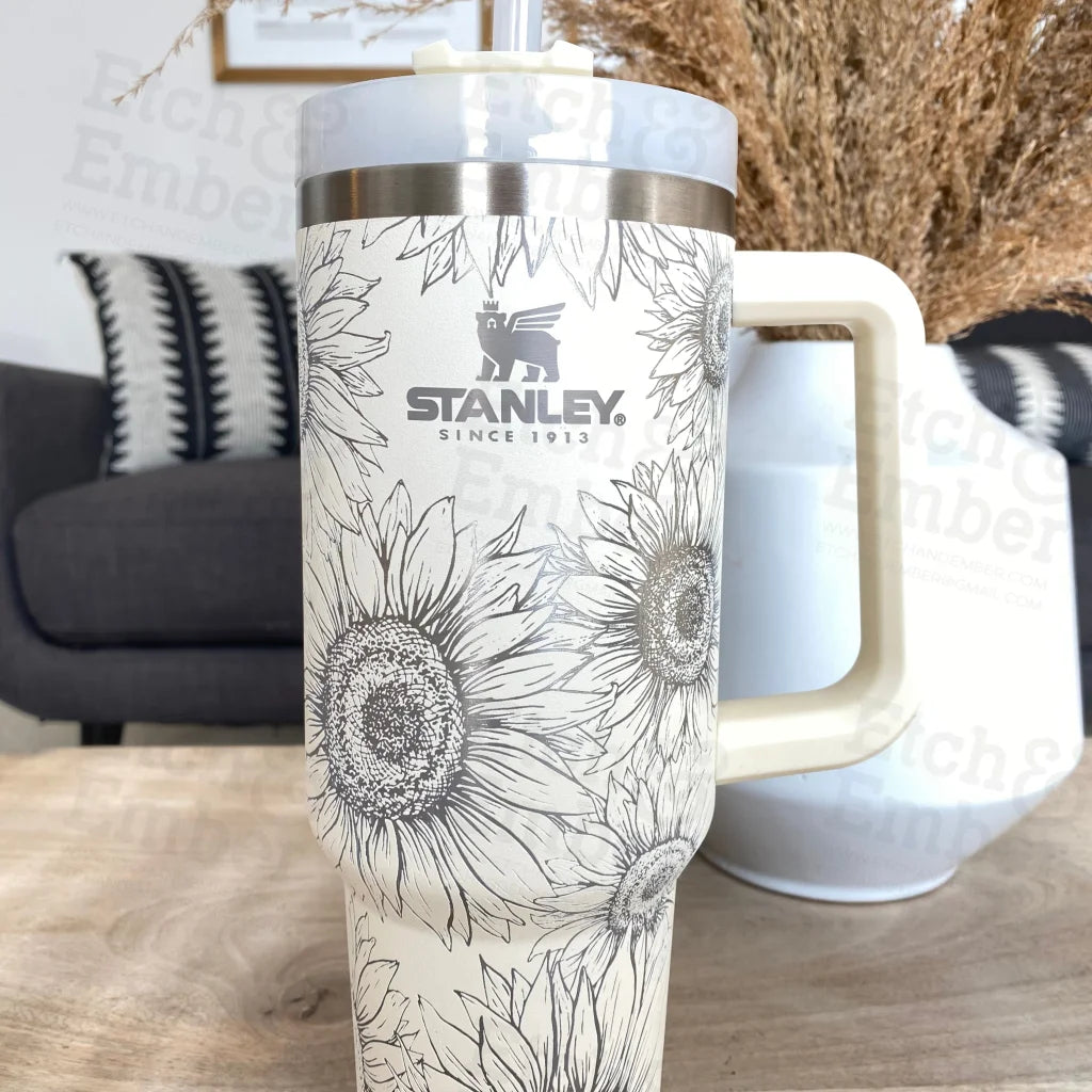 Sunflowers Custom Stanley Adventure Quencher 40 Oz Tumbler Tumblers