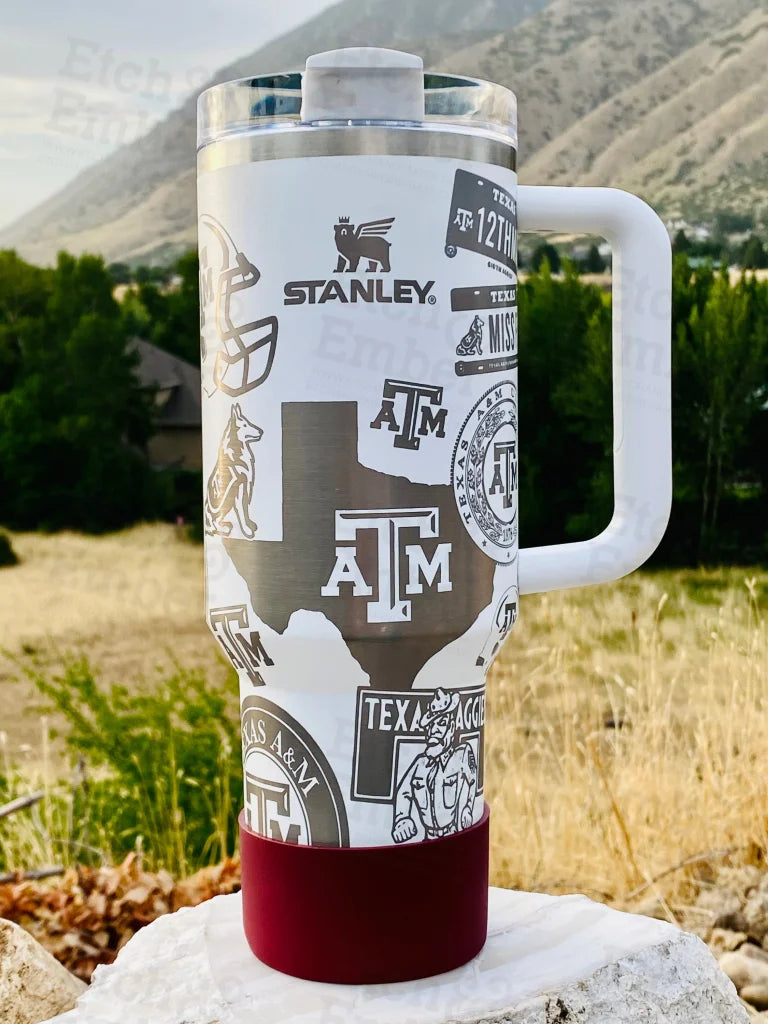 Texas A&M Custom Stanley Adventure Quencher 40 Oz Tumbler Tumblers