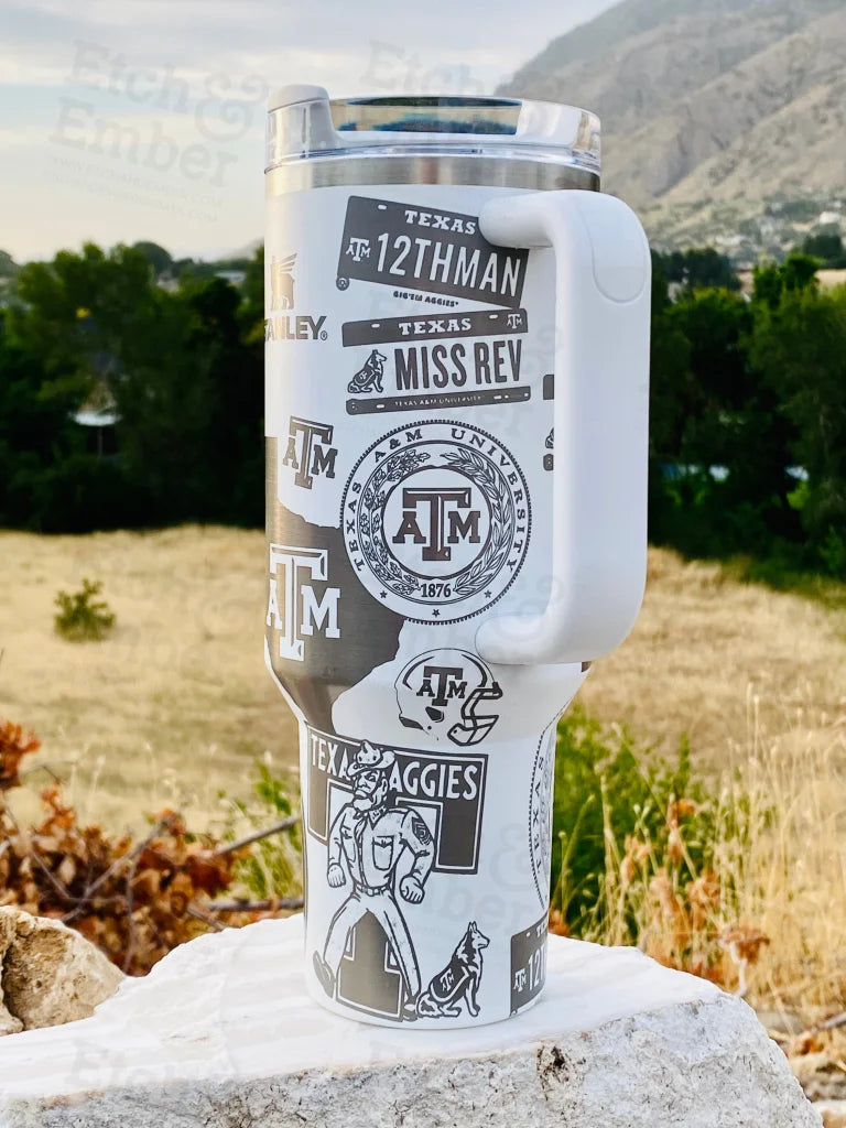 Texas A&M Custom Stanley Adventure Quencher 40 Oz Tumbler Tumblers