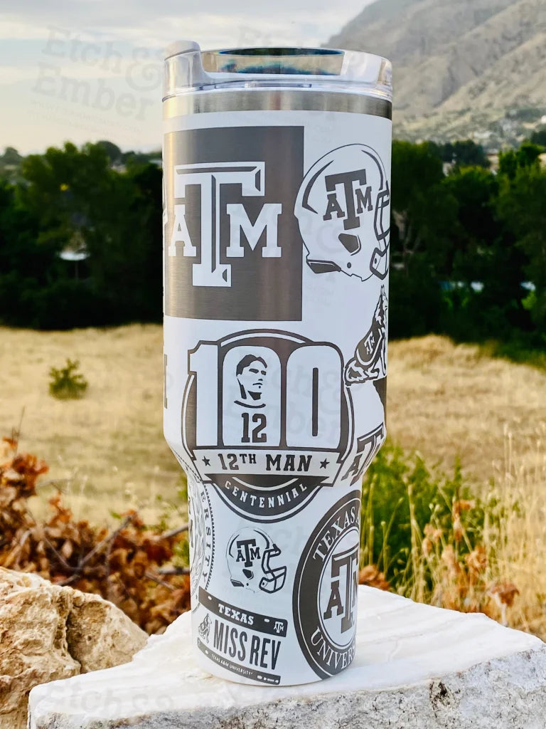 Texas A&M Custom Stanley Adventure Quencher 40 Oz Tumbler Tumblers