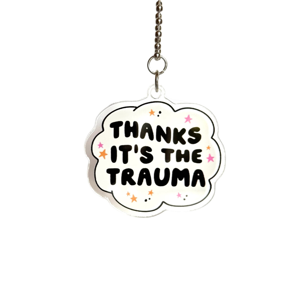 Thanks, it's the Trauma Tumbler Handle Charm for HydroJug