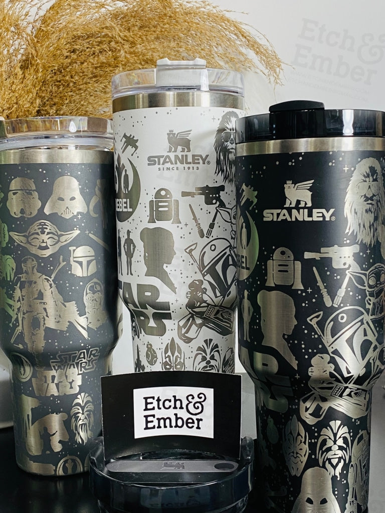 The Force Custom Stanley Adventure Quencher 40 oz tumbler – Etch