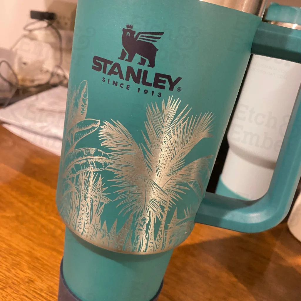 Abstract Tropical Custom Stanley Adventure Quencher 40 oz tumbler