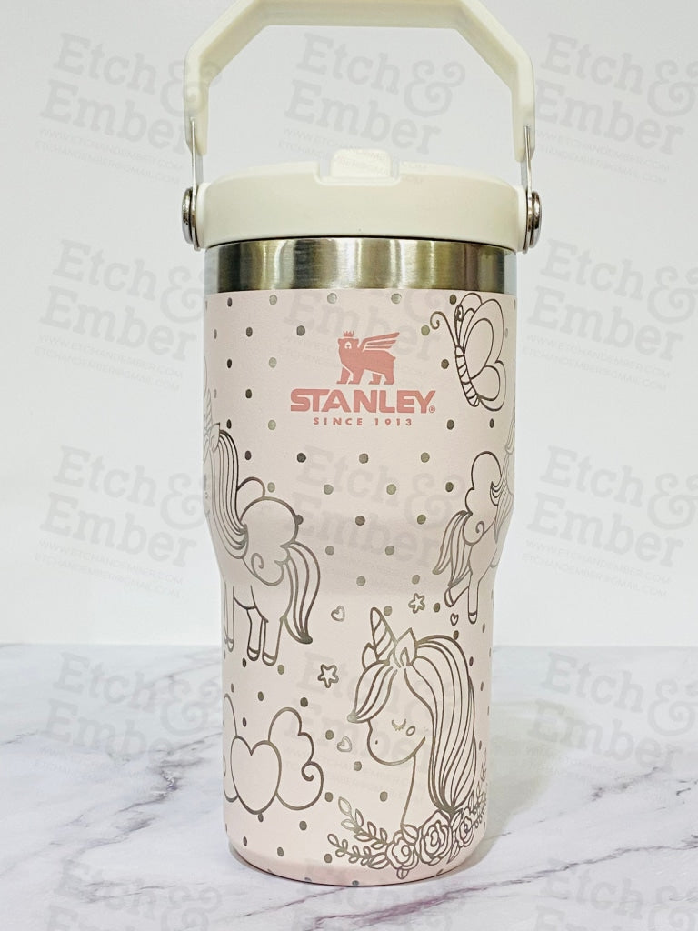 Unicorn Wonderland Engraved Stanley 20 Oz Iceflow Flip Straw Tumbler Tumblers