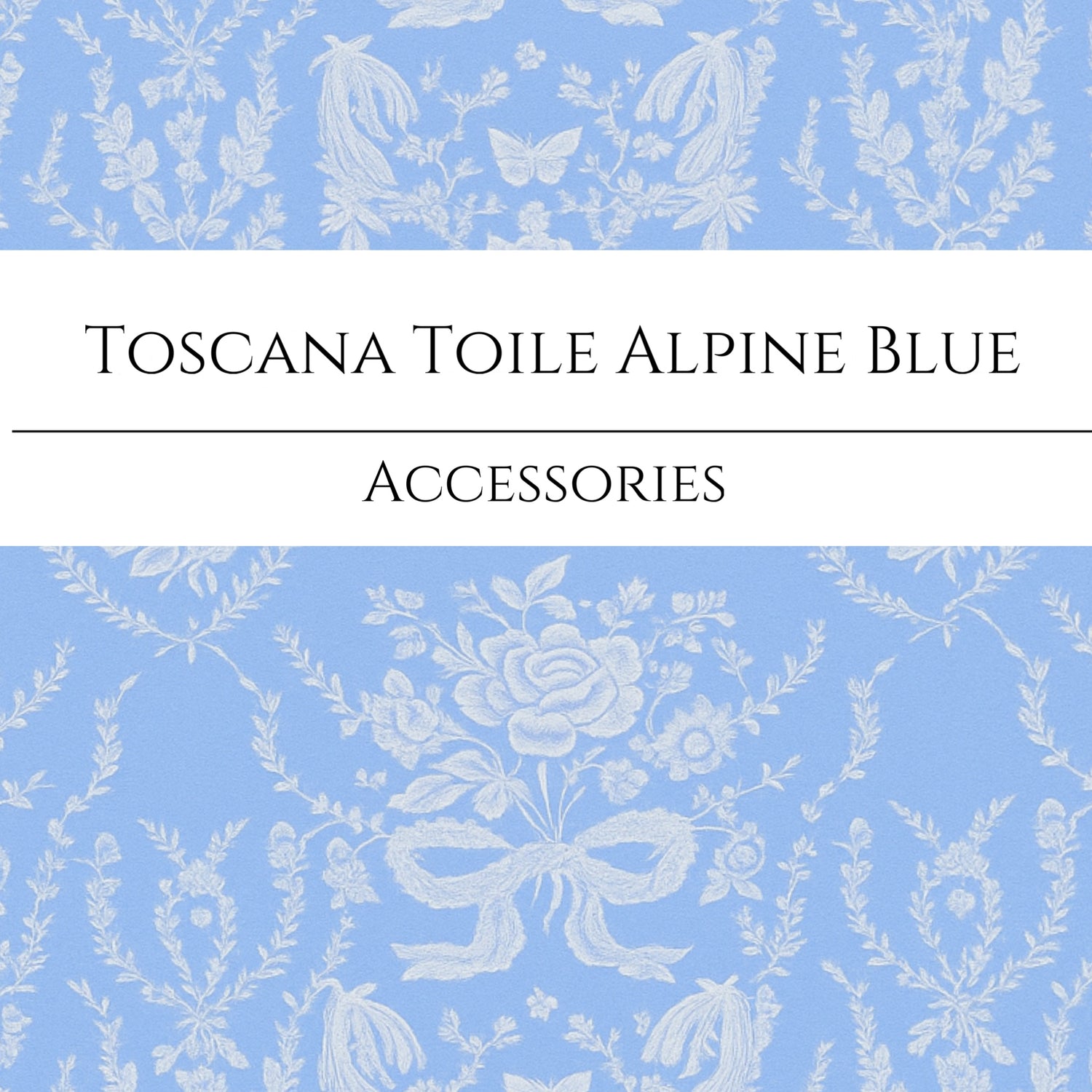 Toscana Toile Alpine Blue Accessories | Etch & Ember