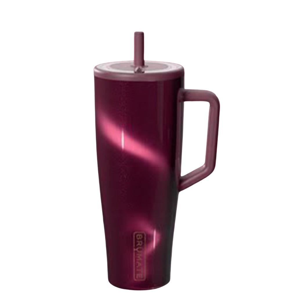 BrüMate Mystic tumbler accessories in deep berry plum and burgundy colors