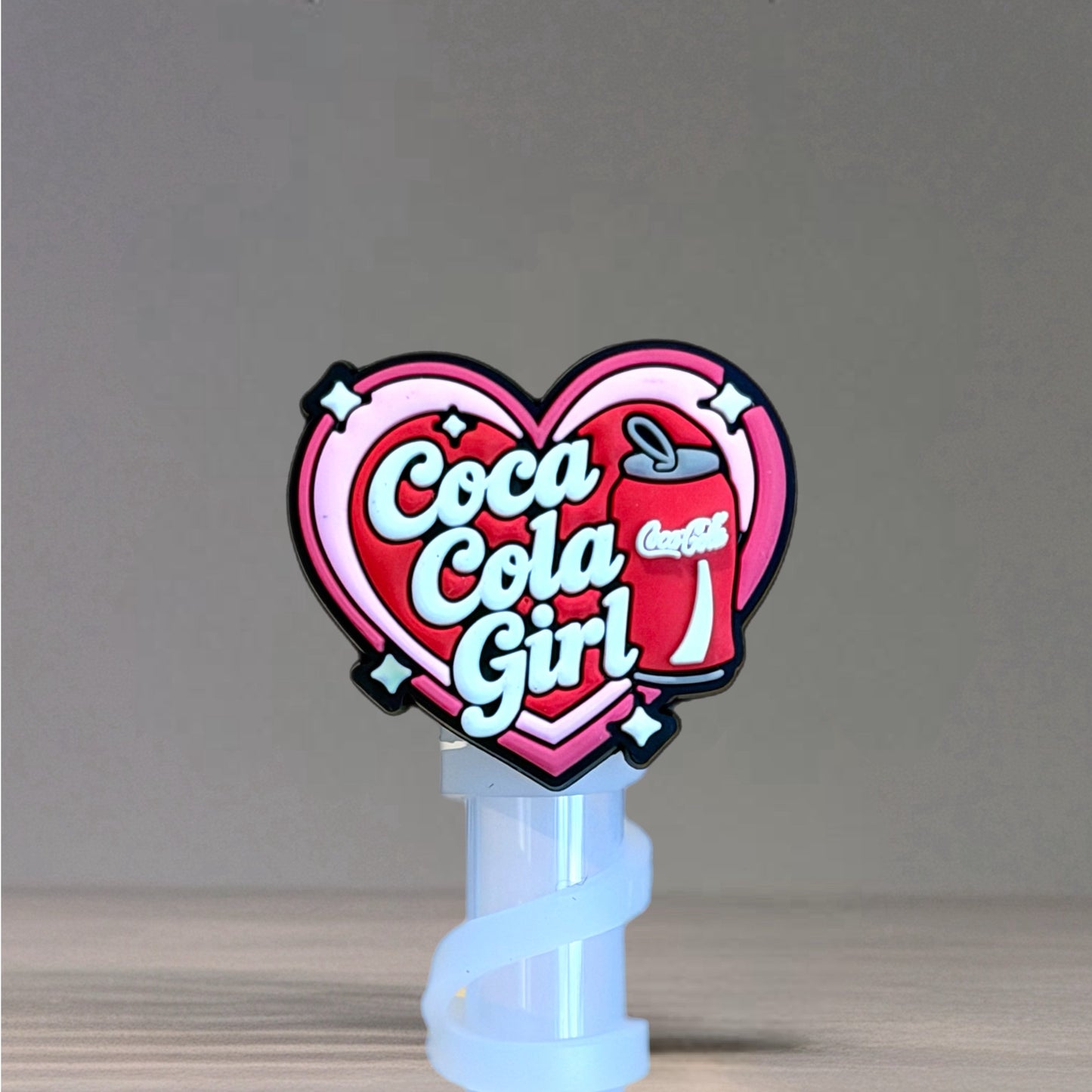 Cola Girl Straw Topper